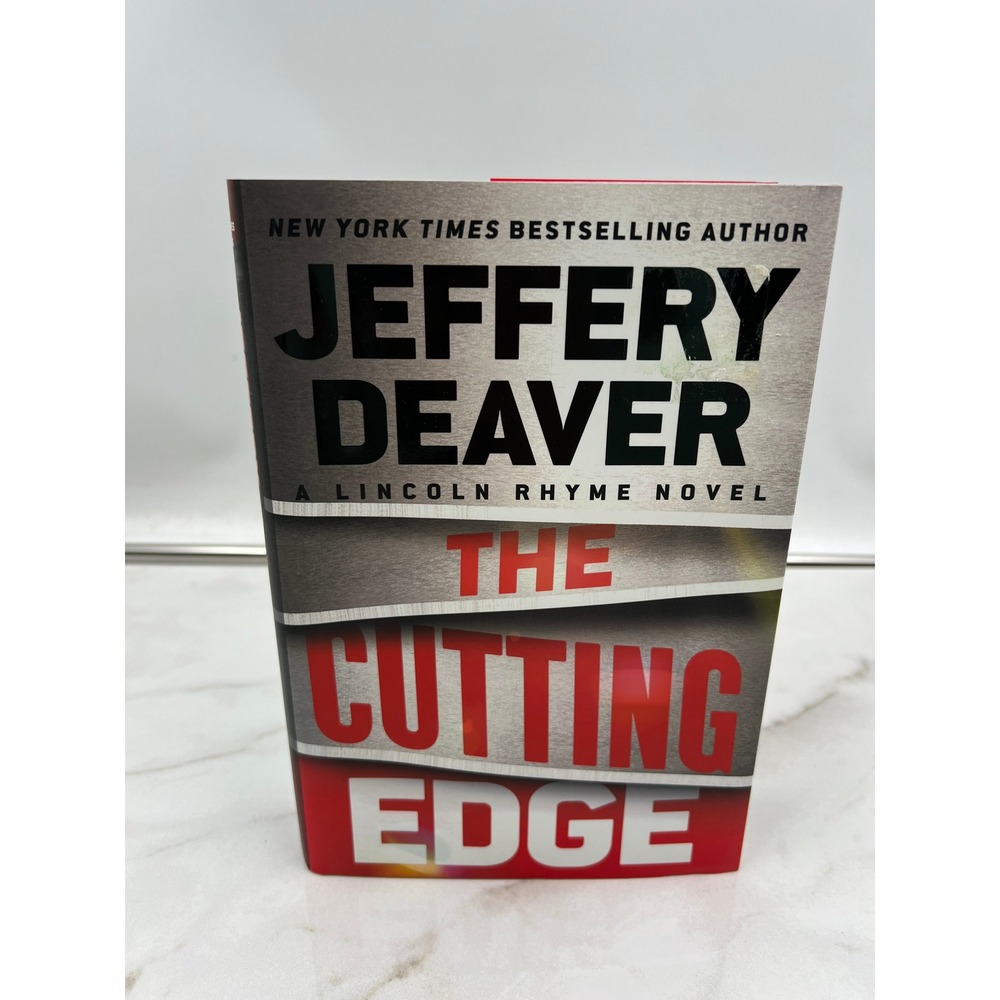 The Cutting Edge A Lincoln Rhyme Novel by Jeffery Deaver Hardcover Book